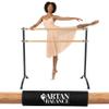 Artan Balance Ballet Barre Portable for Home or Studio, Adjustable Bar for Stretch, Pilates, Dance or Active Workouts, Single or Double, Kids and Adults (Curved Leg Double Bar 4 FT) view 1