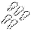 SBDs (5Pc) 1/4 (6.35 mm) Dia 2 Length Marine Grade Stainless Stell T316 Carabiner  Clip Snap Hook -Spring Loaded Karabiner- Opening: 5/16", Inside Length: 1 15/16", Inside Width: 5/16" view 1