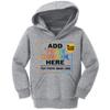 Custom Youth Hoodies Add Your Own Image Pullover Hooded Text Front Back Side Athletic Heather view 3
