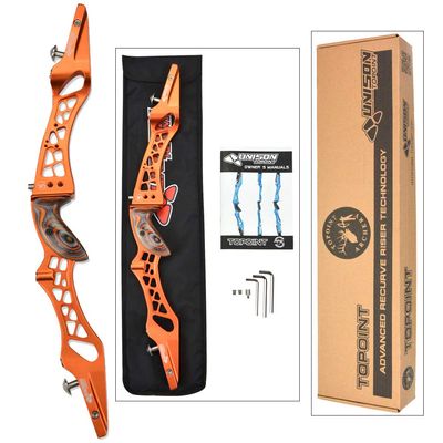 SHARROW Archery Recurve Bow Riser 25" Targeting Takedown Aluminum CNC Recurve Bow Riser Right Handed ILF Device for Archery Bow Targeting