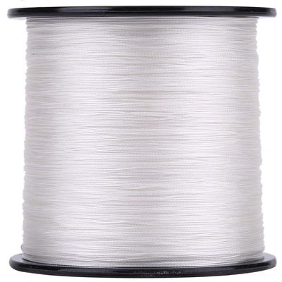 500M Strands Fishing Lines, 4 Strands Super Strong Fishing Lines PE Multifilament Fish Line Fish Rope Cord White(0.6-White)