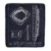Ballpark Blueprints Yankee Stadium Sherpa Fleece Stadium Blanket view 2