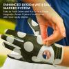 Amy Sport Womens Golf Glove with Ball Marker Rain Left Right Hand Ladies Golf Gloves All Weather Grip Breathable Size Small Medium Large XL (Mod Dot, Medium-Worn on Right Hand) view 4