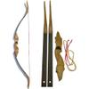 SHARROW Traditional Recurve Bow Archery Hunting Take Down Bow Handmade Longbow for Shooting Target Wooden Mongolian Horsebow 30-50Lbs (40lbs) view 1