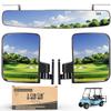 10L0L Golf Cart Mirrors Contains Folding Side Mirrors and Rear View Mirror Universal for Yamaha Club Car DS Precedent/EZGO TXT RXV view 1