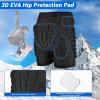TOM SHOO Hip Protection Pads Shorts Upgrade Hip Pads 3D EVA Hip Protection Pad view 2