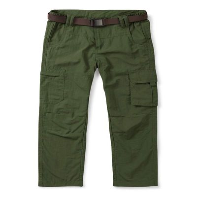 Boys' Cargo Hiking Pants Quick-Dry Lightweight 6 Pockets for Outdoor Camping Fishing Army Green 120cm-5 Years