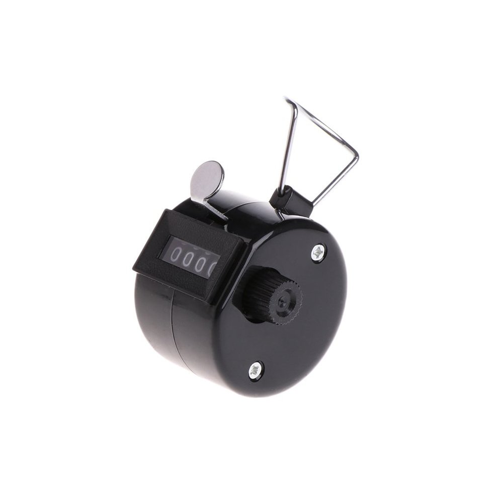 Beinil 4 Digital Display Mechanical Manual Hand Tally - Count Click Counter with Finger Ring