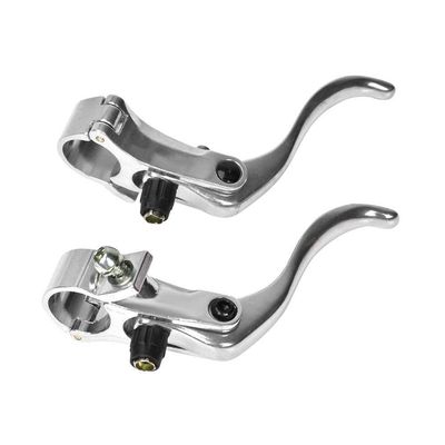 Fafeims 1pair 24mm Aluminum Alloy Mountain Disc Brake Level Cycling Accessory,Silver/Black (Silver)