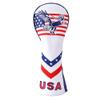 GOOACTION USA Eagle Golf Hybrid Headcover, American Stars Stripes Flag & Eagle Pattern Leather Protector | Waterproof & Universal Fit for On-Course Luck & Defense view 1