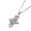 Yongkan Jewelry Ethiopian Cross Pendant Necklaces Eritrea Items for Ethiopian (Silver) view 1