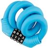 ULAC 1970 Twistable Steel Memory Cable Bicycle Lock Combo, Keyless Resettable 4-Digit Combination, Ideal for Commuter Bike, Kids Bike (Sky) view 1