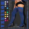HONENNA Semi Sheer Stay Up Lingerie Thigh High Stockings Lace Top Size A-F, 1-2 Pairs view 2