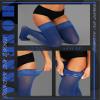 HONENNA Semi Sheer Stay Up Lingerie Thigh High Stockings Lace Top Size A-F, 1-2 Pairs view 4