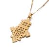 Africa Gold Necklace Ethiopian African Gold Wedding Cross Pendant Jewelry view 1