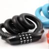 ULAC 1970 Twistable Steel Memory Cable Bicycle Lock Combo, Keyless Resettable 4-Digit Combination, Ideal for Commuter Bike, Kids Bike (Black) view 3