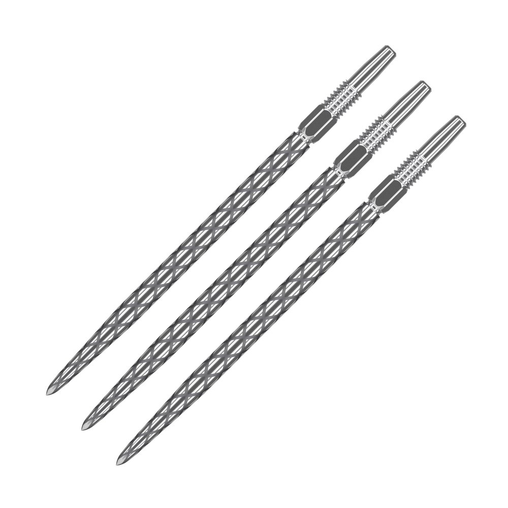 Target Darts Swiss Points, Diamond Pro Swiss Point Dart Tips (3 Pack Set of Tips) 30MM, Silver | Change Dart Points, Professional Darts Accessories