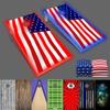 PartyToss 4 ft x 2 ft Wood Cornhole Boards/Bean Bag Toss Game Set w/LED Lights - USA Edition view 1