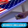 PartyToss 4 ft x 2 ft Wood Cornhole Boards/Bean Bag Toss Game Set w/LED Lights - USA Edition view 3