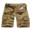 AKARMY Men's Lightweight Multi Pocket Cotton Casual Cargo Shorts,Outdoor Twill Camo Shorts with Zipper Pockets(No Belt) 038 Khaki XN view 1