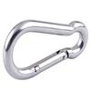 SBDs 3/16 to 1/2" Dia - Galvanized - Marine Grade Stainless Steel T316 Carabiner - Clip Snap Hook -Spring Loaded Karabiner (1/2", Stainless Silver Steel T316, 2) view 1