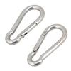 SBDs 3/16 to 1/2" Dia - Galvanized - Marine Grade Stainless Steel T316 Carabiner - Clip Snap Hook -Spring Loaded Karabiner (1/2", Stainless Silver Steel T316, 2) view 4