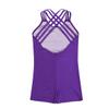 JEATHA Kids Girls One Piece Sleeveless Ballet Dance Unitard Criss Cross Straps Gymnastic Leotard Dancewear Purple 13-14 view 4