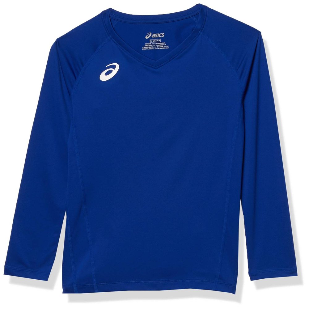 ASICS Spin Serve Volleyball Jersey Short Sleeve, Team Royal, Large