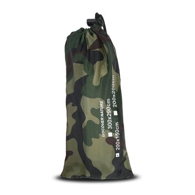 Camping Tarp, Portable Lightweight Camping Shelter Tent Tarp Camouflage Outdoor Rainproof Mat RainTent(2 * 2m)