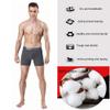 ASEEBY Men's Boxer Brief Breathable Cotton Sports L Underwear Grey view 3