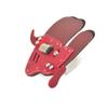 Archery Finger Tab Guard Shooting Finger Protector Leather Protector Gloves for Recurve Hunting Shooting (red, M) view 3