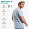 Merino.tech Merino Wool T-Shirt Mens - 100% Merino Wool Undershirt Lightweight Base Layer (Arctic Ice, XXLarge) view 2