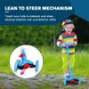 BELEEV Scooters for Kids 3 Wheel Kick Scooter for Toddlers Girls Boys, 4 Adjustable Height, Lean to Steer, Light up Wheels, Extra-Wide Deck, Easy to Assemble for Children Ages 3-12 (Blue) view 4
