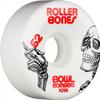 Rollerbones Quad Wheels Bowl Bombers 101a Wheels Skateboard, Unisex_Adult, White, 62 cm view 1