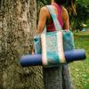 Dharmayogaco Yoga Tote Bag and Carriers (Light Blue) view 1