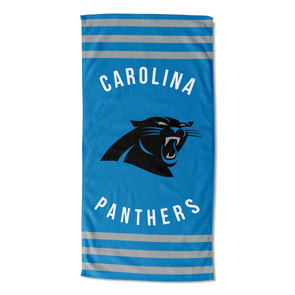 Northwest NFL Carolina Panthers Unisex-Adult Beach Towel, 30" x 60", Stripes