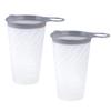 AONIJIE Sports Collapsible Water Bottle BPA Free - TPU Soft Drink Water Kettle Foldable Flask (White-2pcs) view 1