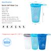AONIJIE Sports Collapsible Water Bottle BPA Free - TPU Soft Drink Water Kettle Foldable Flask (White-2pcs) view 2