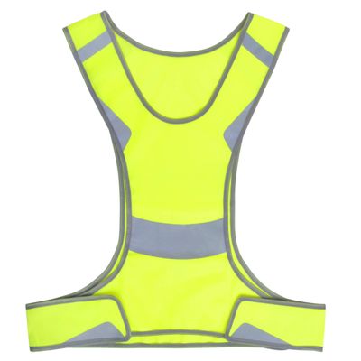 TopTie Reflective Night Running Vest, Ultra-thin Lightweight Safety Vest High Visibility for Kids Young Men Women Pets-Neon Yellow-L