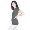 American Apparel Women's 50/Classic Crewneck Short Sleeve T-Shirt Asphalt view 2