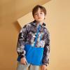 MGEOY Boys Rain Jacket Lightweight Waterproof Hooded Fleece Lined Raincoat Windbreakers for Kids Grey 5/6 view 2