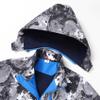 MGEOY Boys Rain Jacket Lightweight Waterproof Hooded Fleece Lined Raincoat Windbreakers for Kids Grey 5/6 view 3