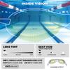 ARENA Unisex Cobra Core Swipe Anti-Fog Racing Swim Goggles for Men and Women Polycarbonate Mirror Lens, Yellow Copper/Black view 3