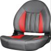 TEMPRESS ProBax Orthopedic Limited Edition Boat Seat (Charcoal/Gray/Red) view 1