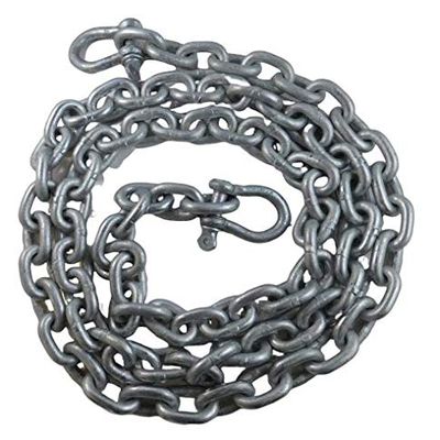 US Galvanized Windlass 5/16" x 10' ISO G4 Anchor Chain HDG with Galvanized Shackles