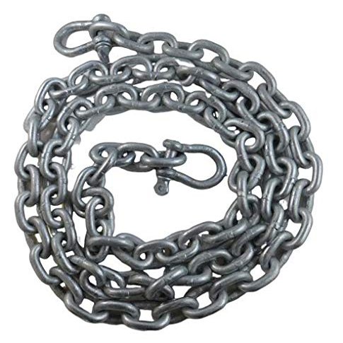 US Galvanized Windlass 5/16" x 10' ISO G4 Anchor Chain HDG with Galvanized Shackles