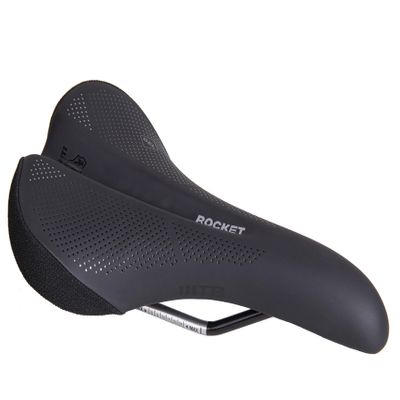 WTB Rocket Bike Seat (Saddle) - Thick Padding - Medium Width - Mountain & Gravel (Cromoly Rail)