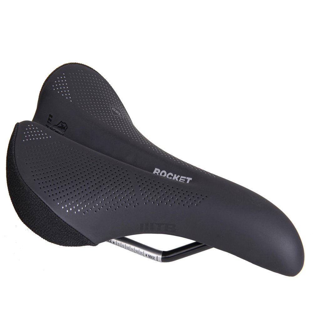 WTB Rocket Bike Seat (Saddle) - Thick Padding - Medium Width - Mountain & Gravel (Cromoly Rail)