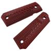 Cool Hand 1911 G10 Grips, Full Size (Government/Commander), Black Screws Included, Big Scoop, Ambi Safety Cut, New Generation OPS Texture, Cherry, H1-JV-6 view 2