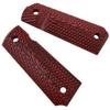 Cool Hand 1911 G10 Grips, Full Size (Government/Commander), Black Screws Included, Big Scoop, Ambi Safety Cut, New Generation OPS Texture, Cherry, H1-JV-6 view 3